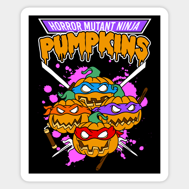 Horror Mutant Ninja Pumpkins Sticker by BuckRogers